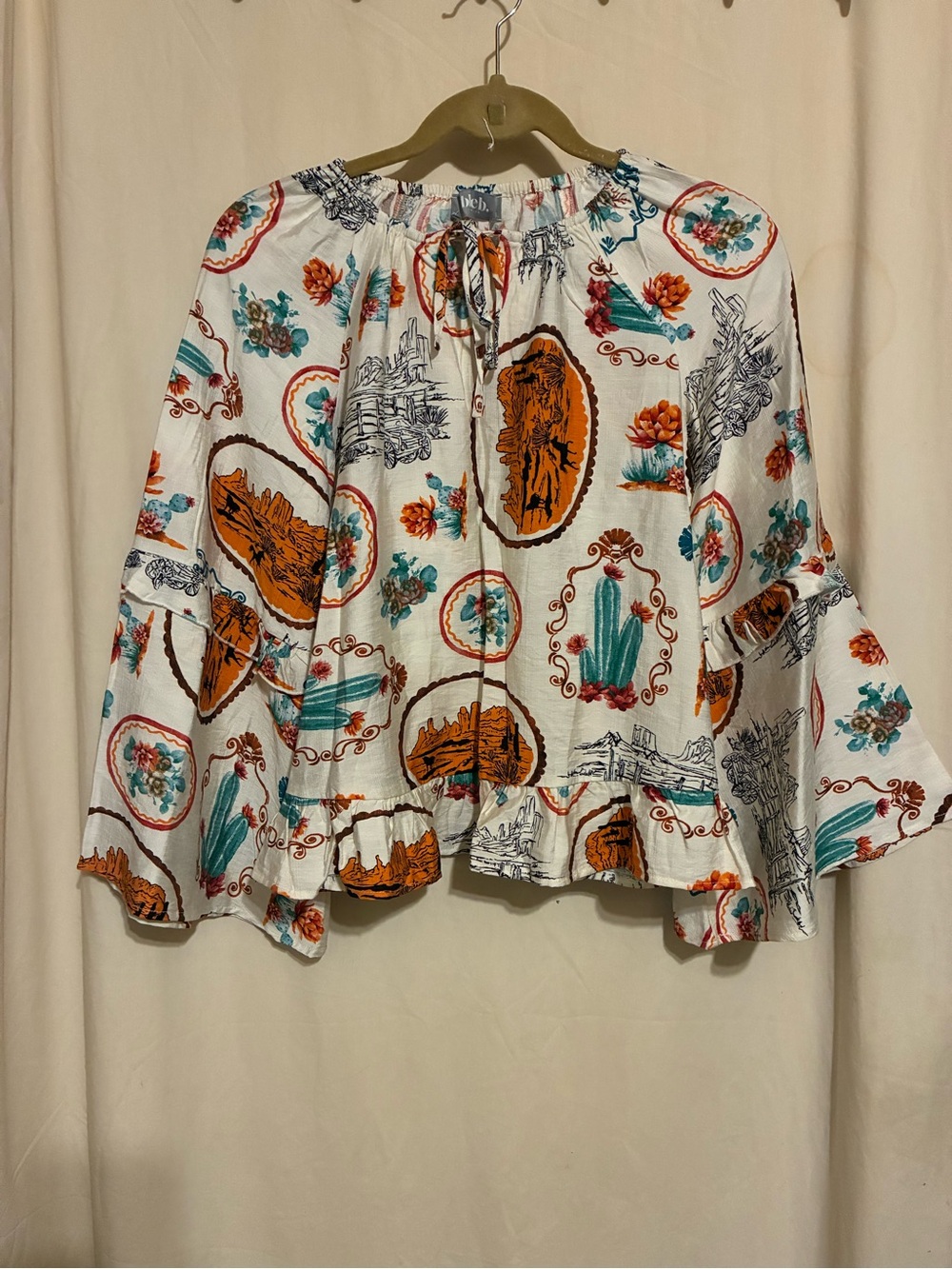 Blue B Western Bell Sleeve Shirt